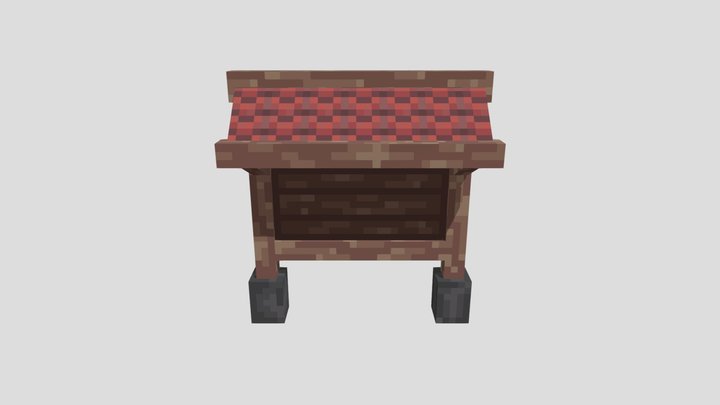 Notice board 3D Model