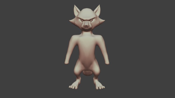 WIP - Rocket Raccoon - Blocagem 3D Model