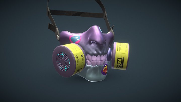 Cyber-Oni Mask 3D Model