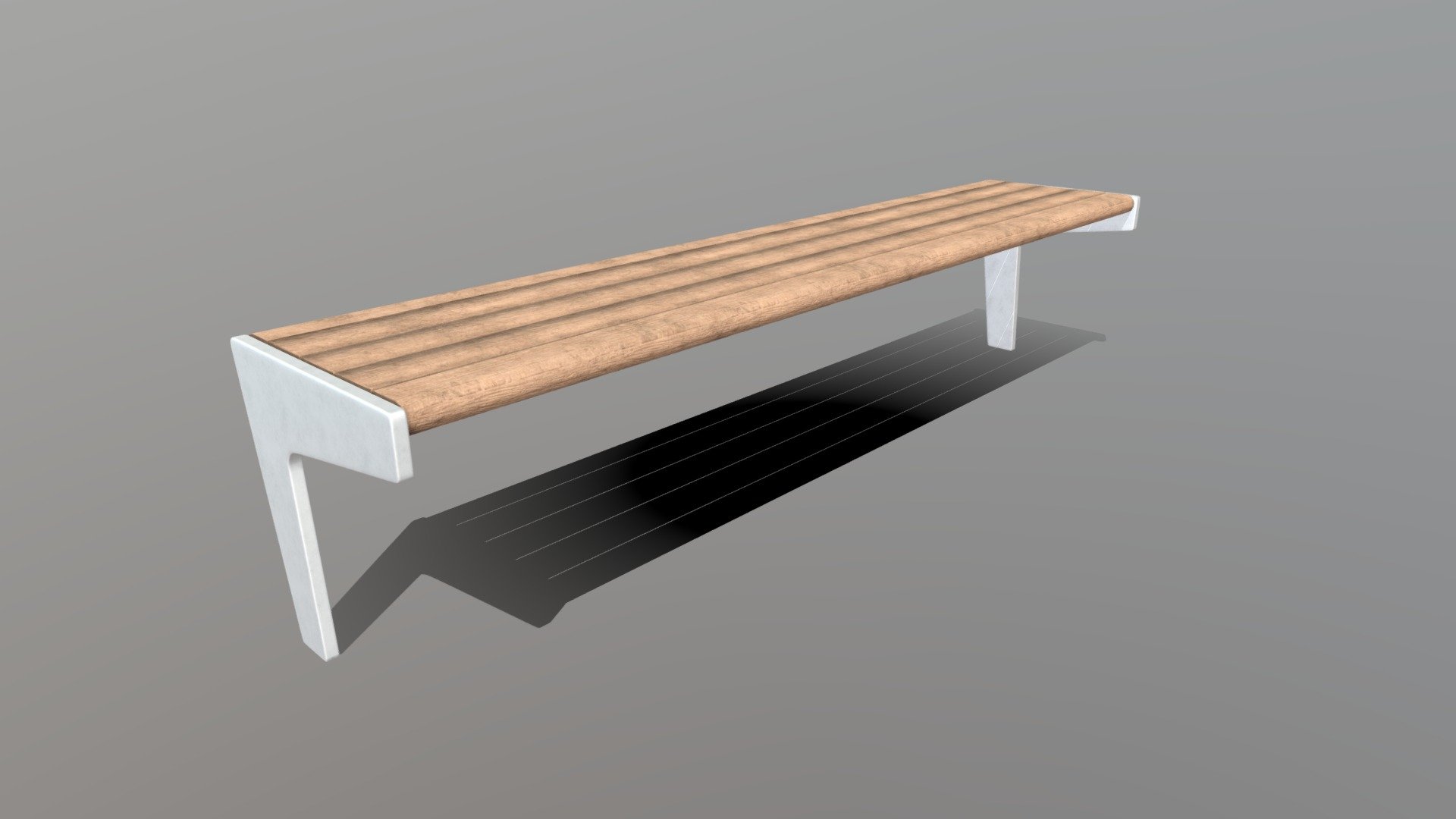 Bench_Wood/Silver