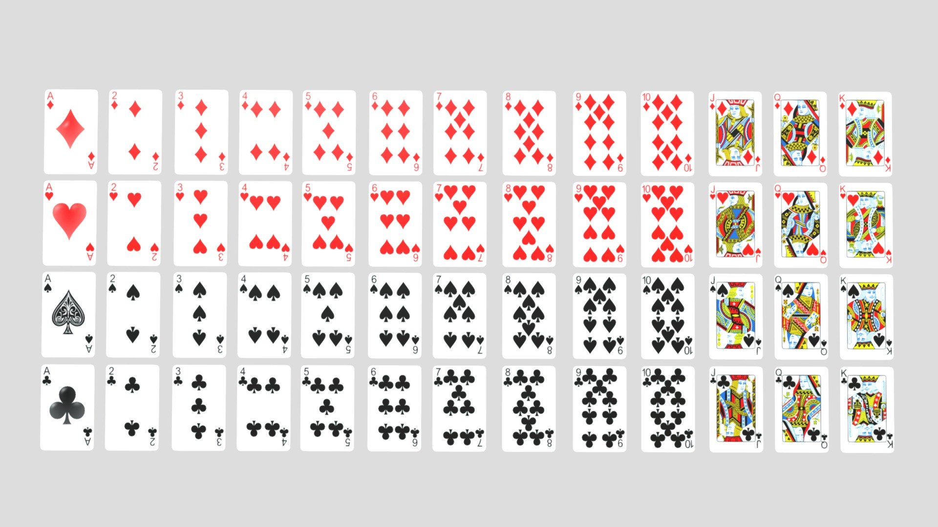 Playing Cards Download Free 3d Model By Jdastine [2dd7c45] Sketchfab
