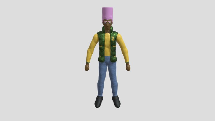 PencilMan 3D Model