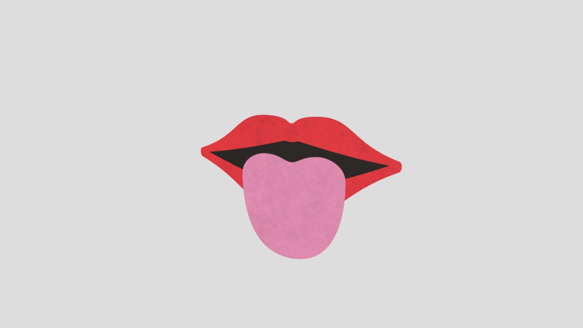 Mouth With Tongue Out Photo Props △2