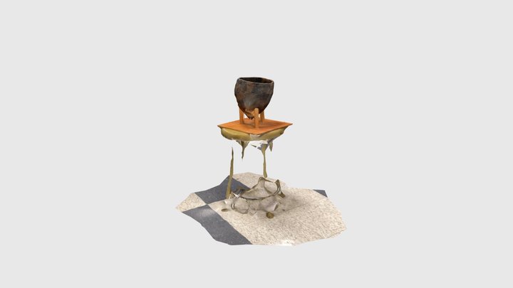 Laurel pot reconstruction 3D Model