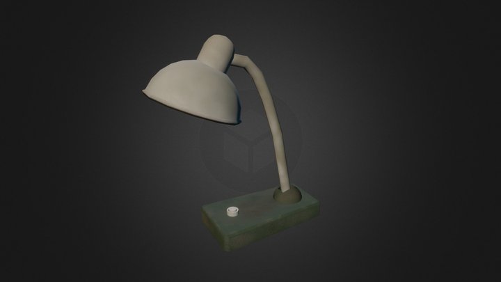 Old Desk Lamp 3D Model
