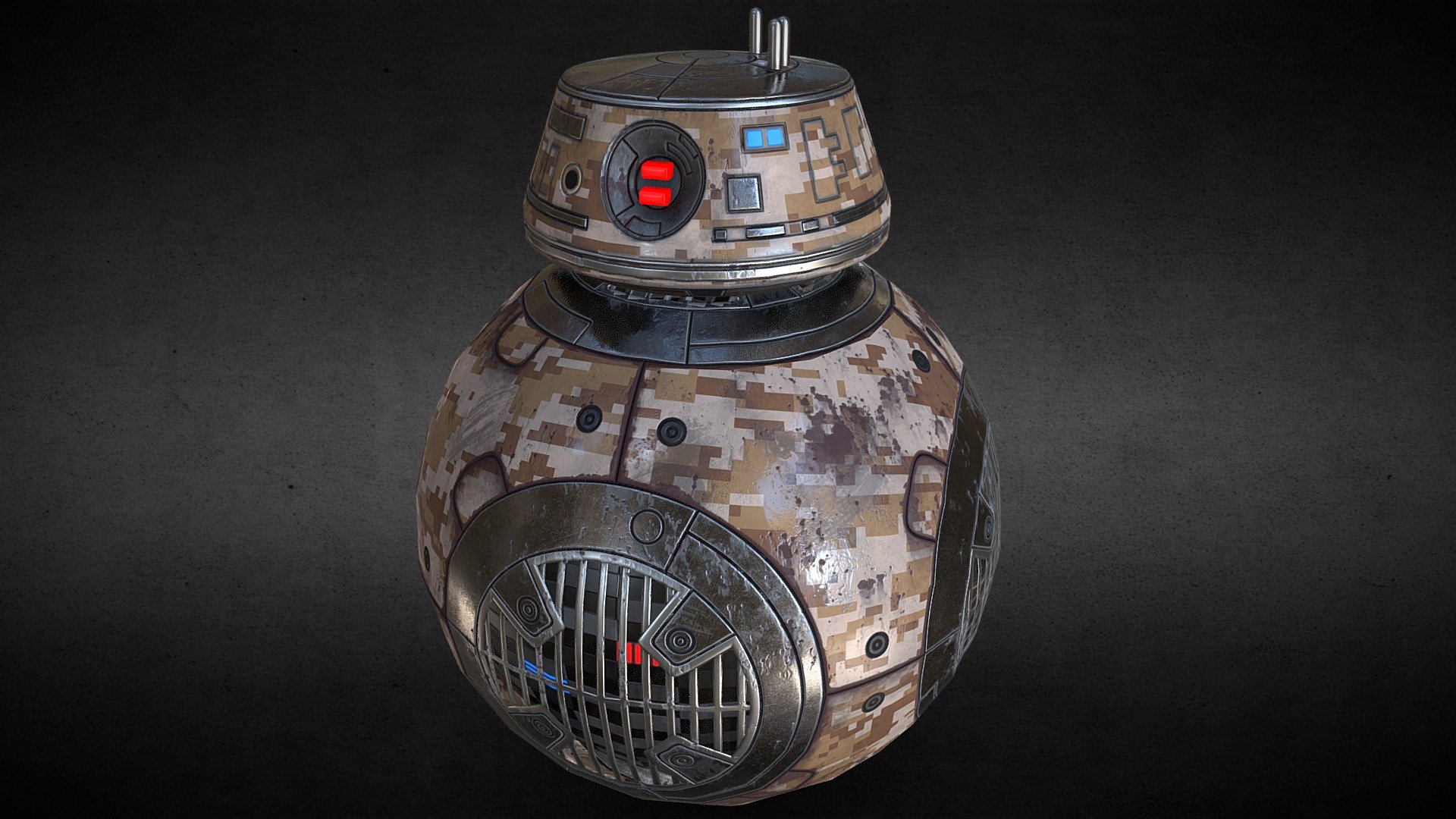 BB-9E Star Wars desert camouflage