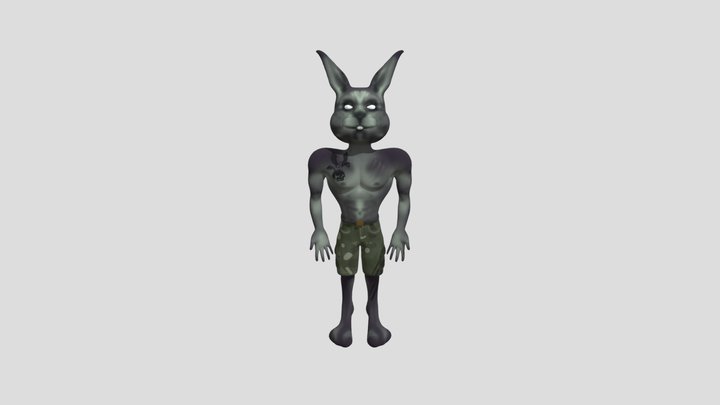 Builder Bunny 3D Model