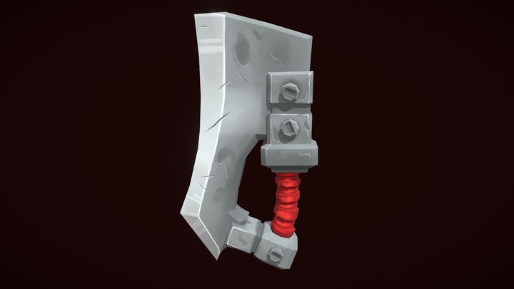 Stylized Battle Tesak 3D Model