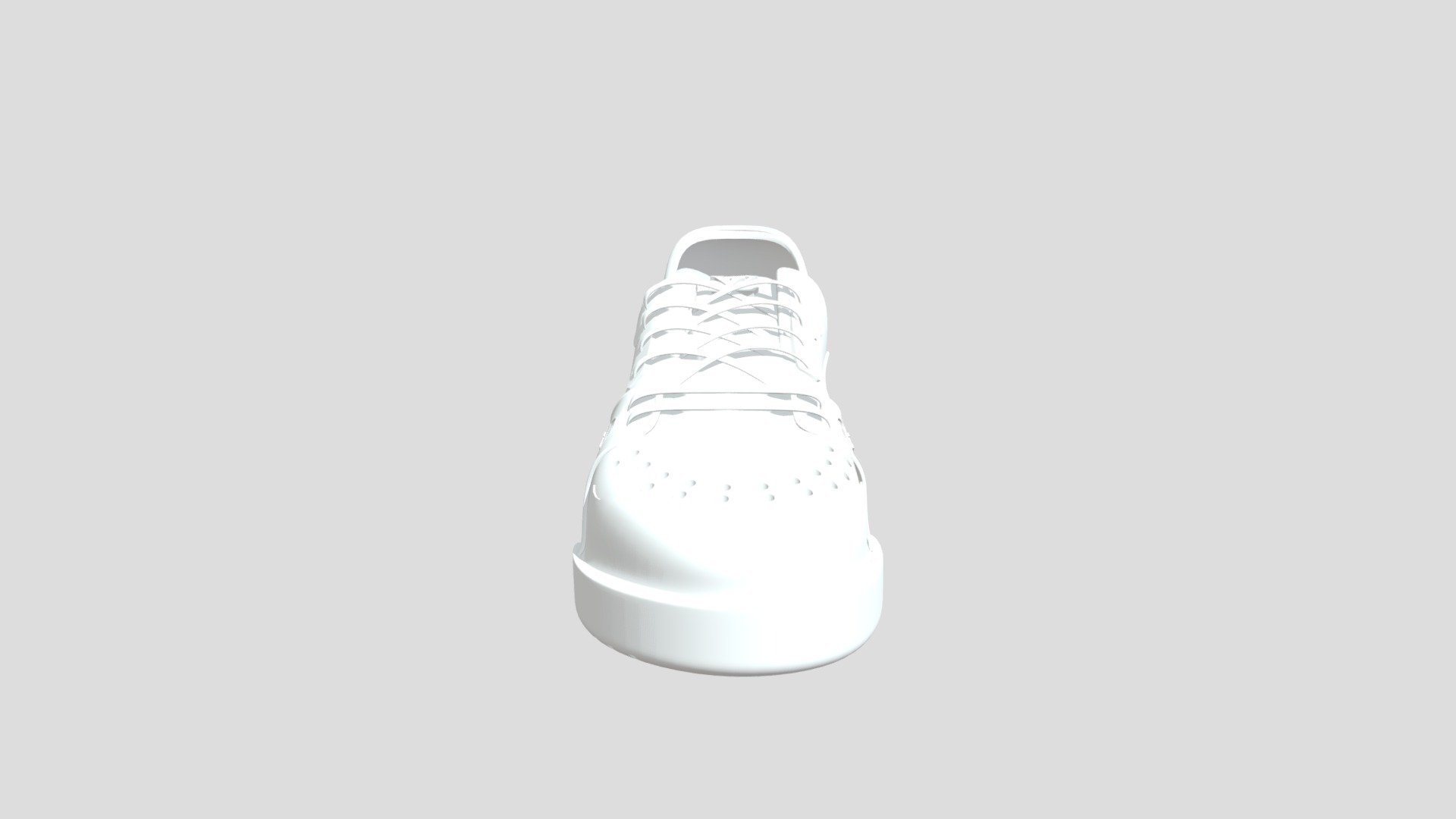 Louis Vuitton x Nike Air Force 1 White 3D model