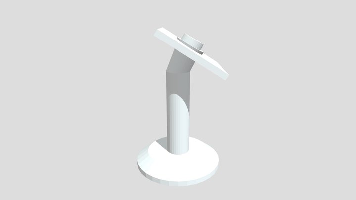 Low-Poly Button Stand – Free 3D Model STL