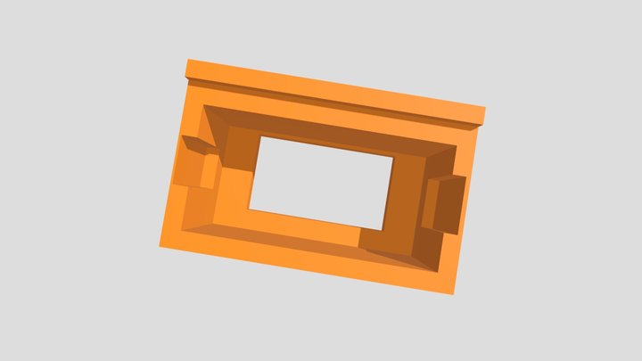 Radio 2DIN 3D Model