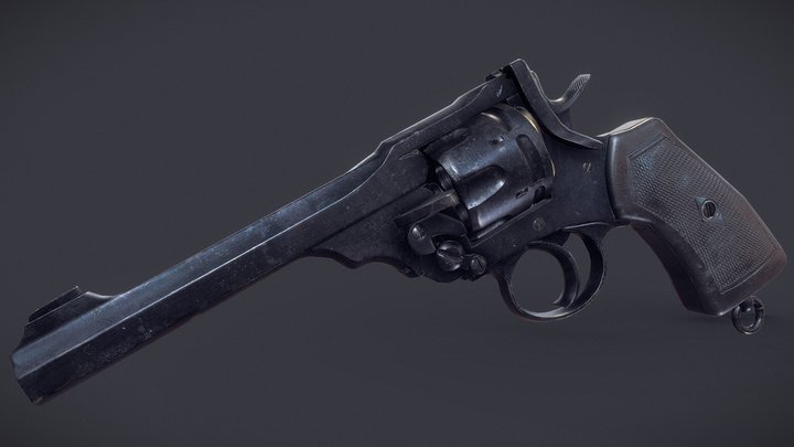 Webley MKVI Revolver 3D Model