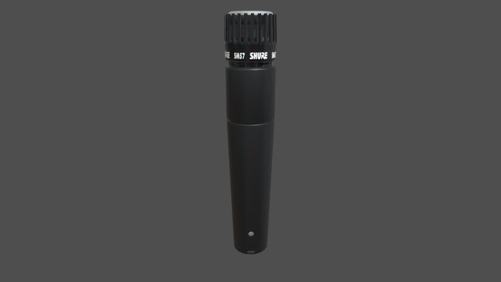 3D microphone shure sm7b - TurboSquid 1655882