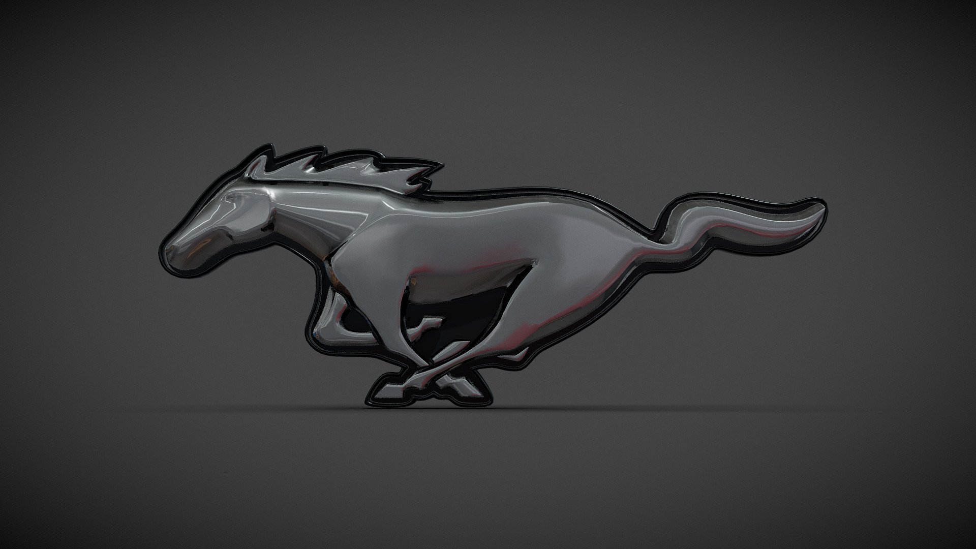Mustang Logo - Buy Royalty Free 3D Model By Doncha_Magoso (@Doncha_Magoso)  [2De087A]
