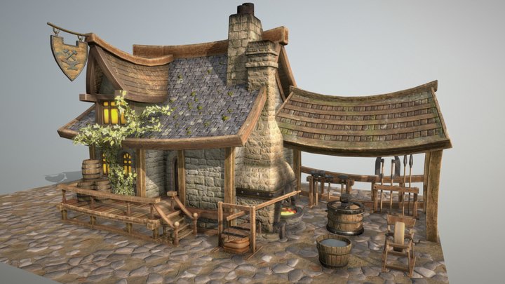 The Blacksmith 3Dアート 立体額装 1000X1000-06.jpg