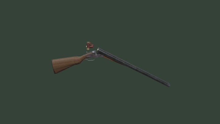 DoubleBarrelShotgun 3D Model