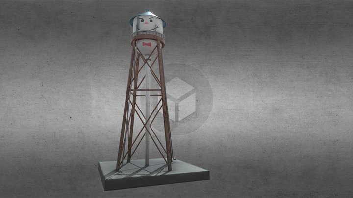 Water Tower 3D Model