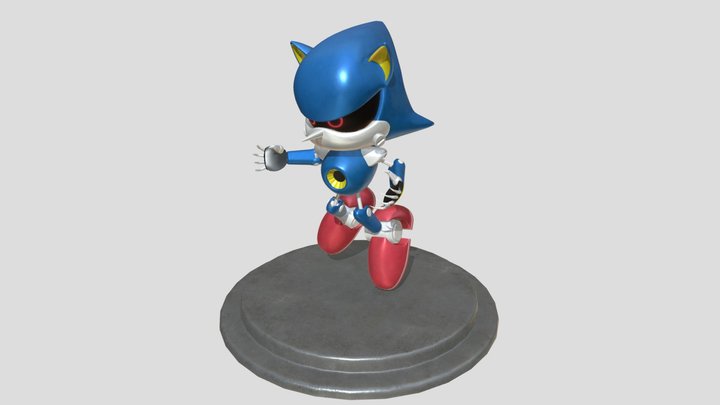 Classic Metal Sonic 3D Model