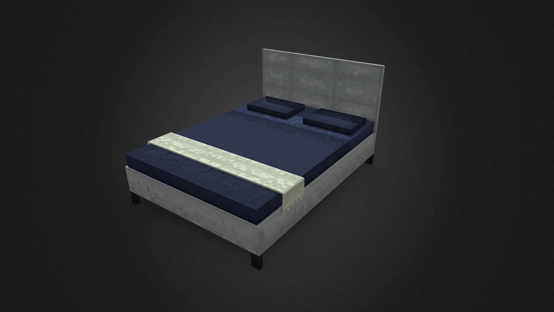 Bed - 3D model by pxyzt [2de3b97] - Sketchfab