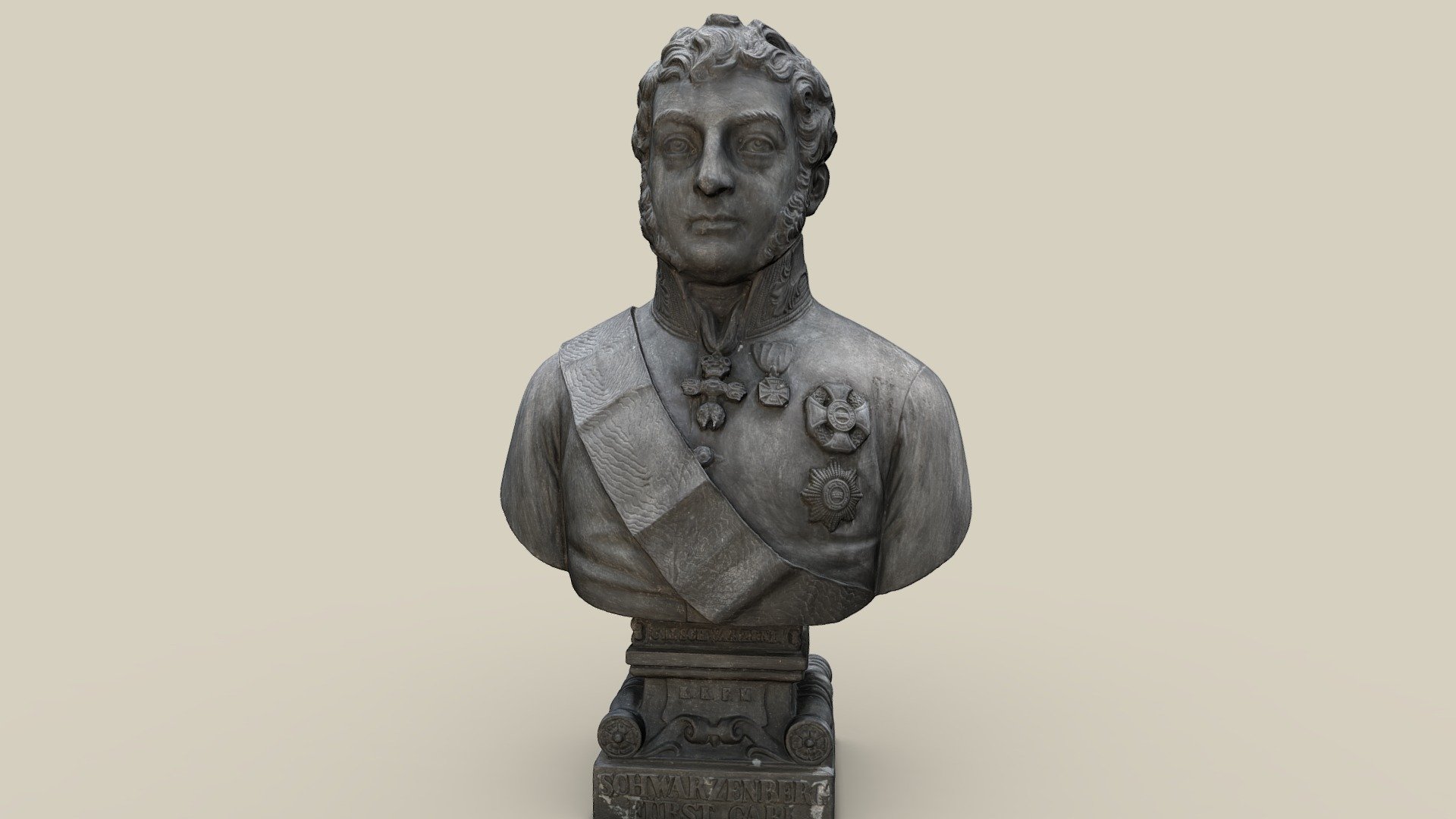 Büste Schwarzenberg — Sketchfab embed 3D viewer