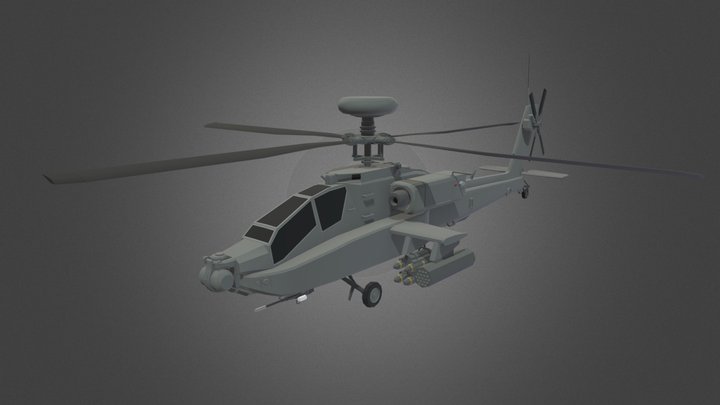 AH-64D 3D Model