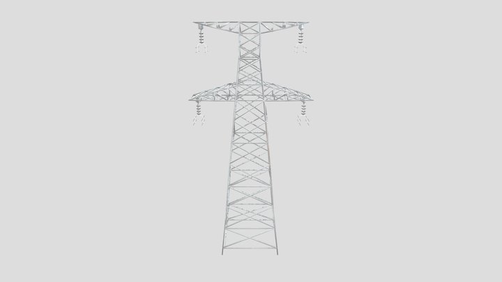 Electric Pylon Ver 1 3D Model
