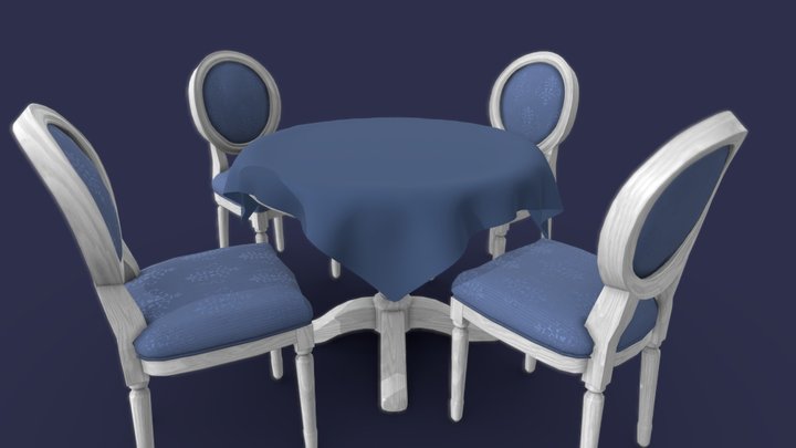 Breakfast Table 3D Model