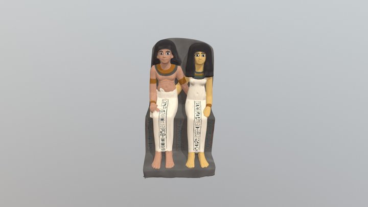 Nebsen And Nebet-ta Restored 3D Model