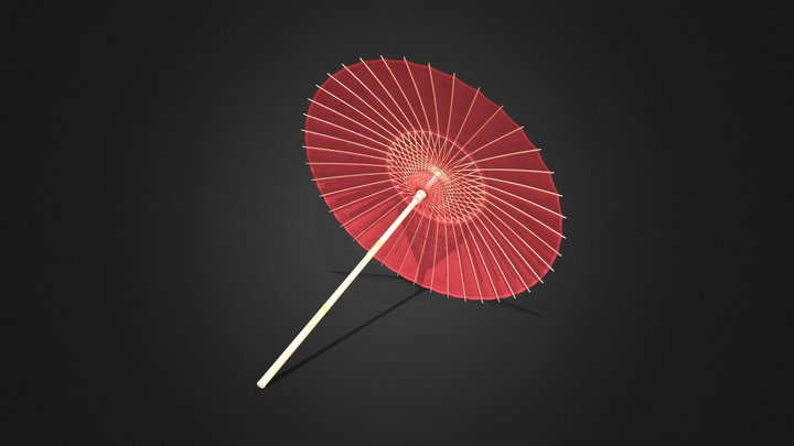 Umbrella Paper 3D Model