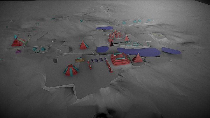 Tikal - nucleo central 3D Model