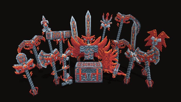 Night Elves Weapon | Tool Set 3D Model