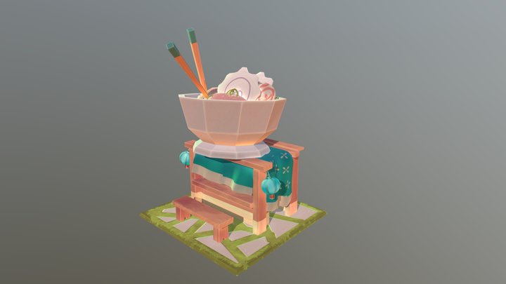 Food Stall 3D Model