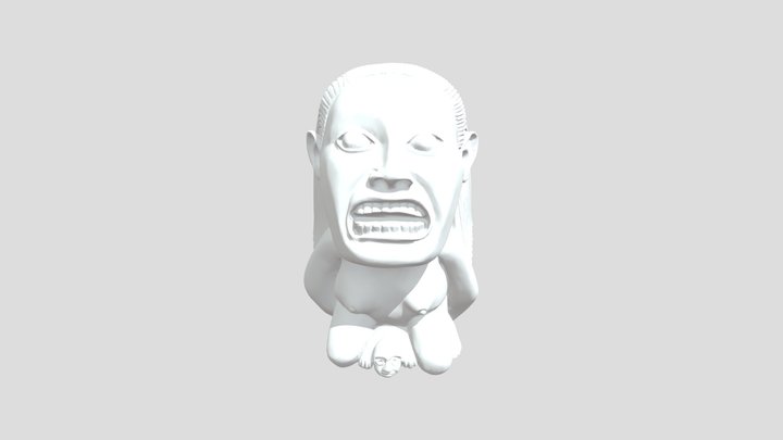 Chachapoyan Fertility Idol 3D Model
