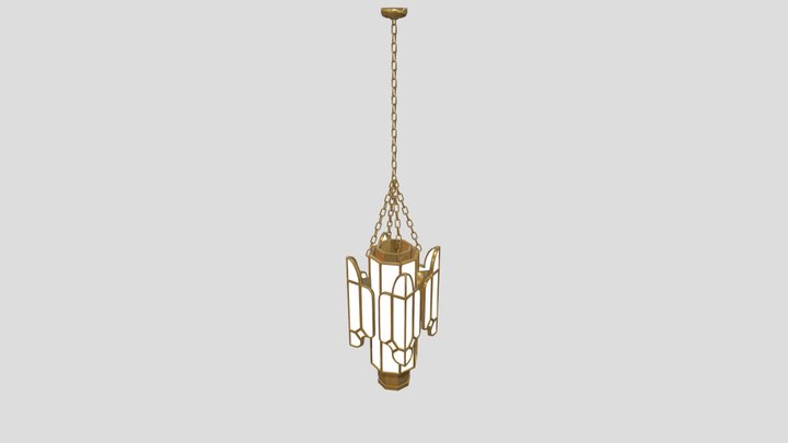 Art Deco Chandelier 3D Model