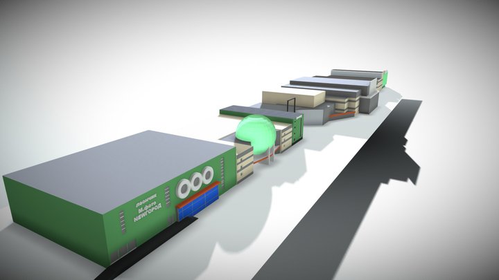 shopping center 3D Model