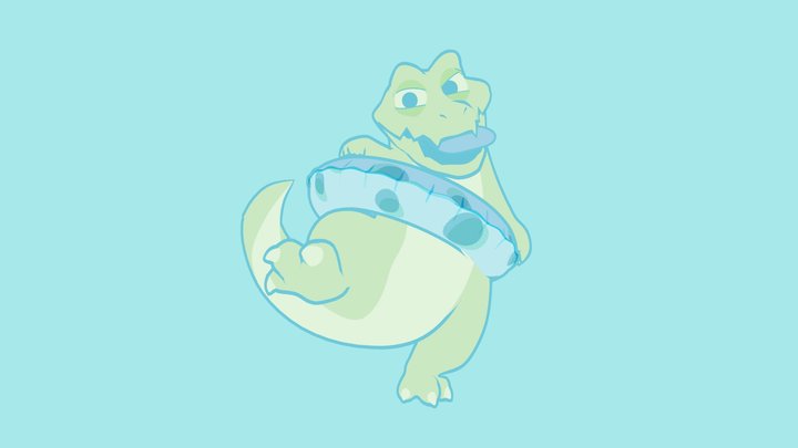 little crocodile 3D Model