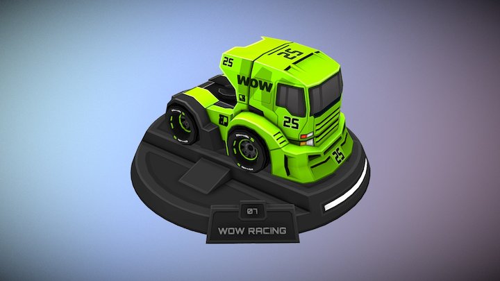 Wow Racing 3D Model