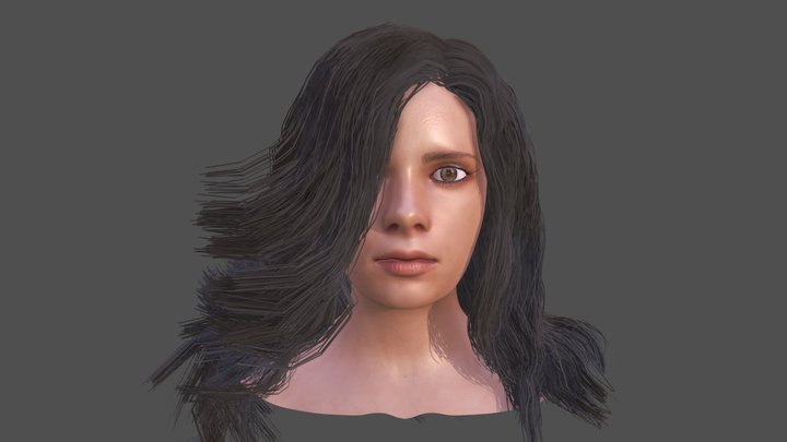 Female mesh 3D Model