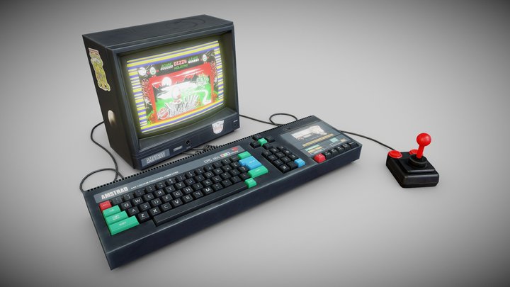 Amstrad CPC 464 (Personal) 3D Model