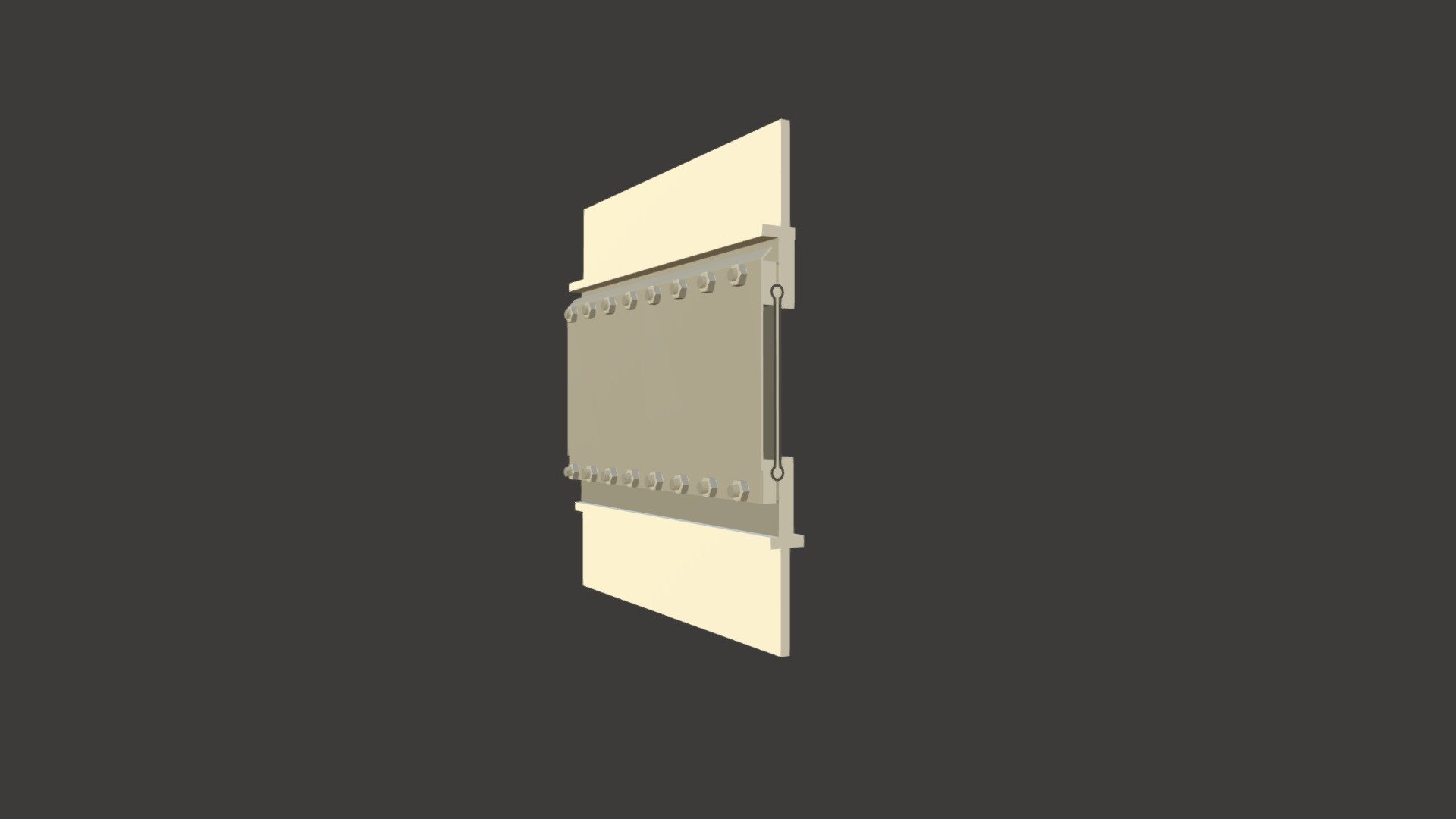 Dogbone Expansion Joint in place — Sketchfab embed 3D viewer