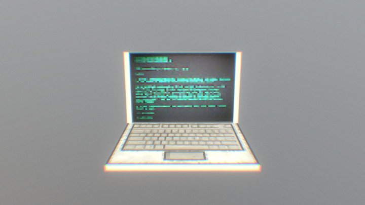 NoteBook no estilo de ps1 3D Model