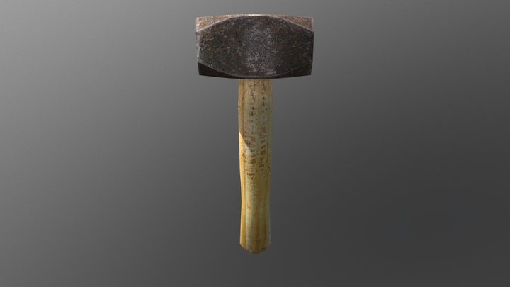Hand Sledge Hammer 3D Model