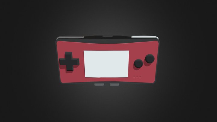 Gameboy Micro 3D Model