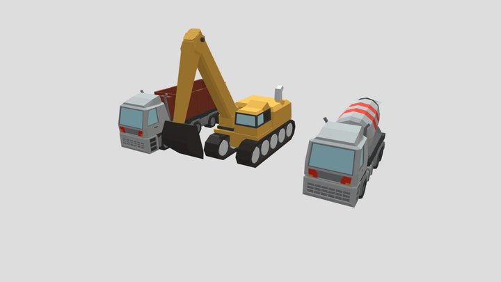 Construction Vehicles 3D Model