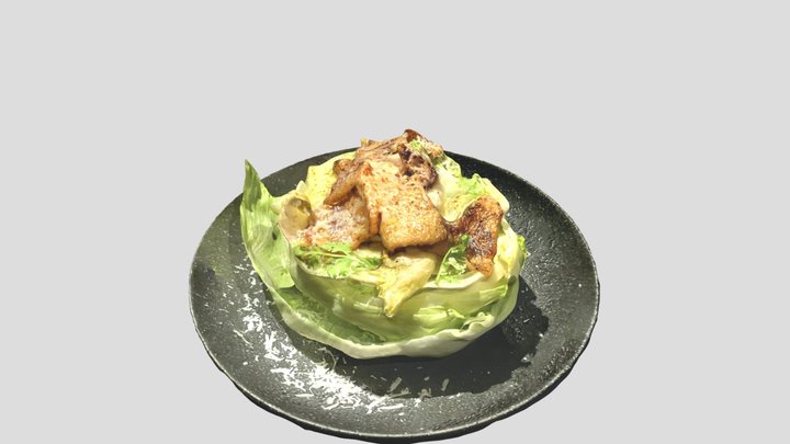 Lettuce bowl salad by Chef Yoshida 3D Model