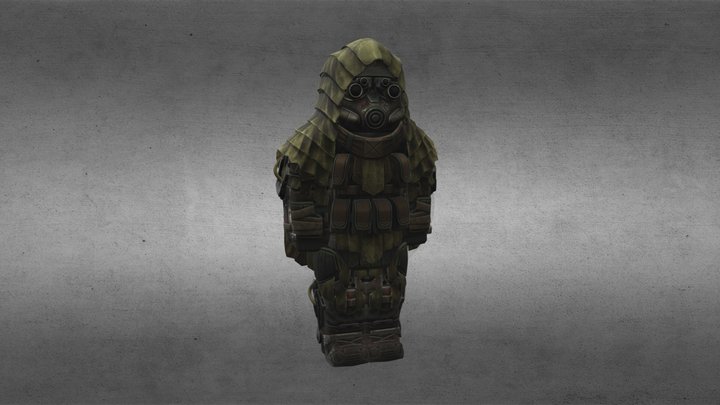 Бронескелет «Альбатрос-Разведчик» STALCRAFT:X 3D Model