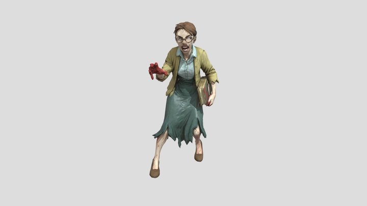 Librarian of the Undead 3D Model