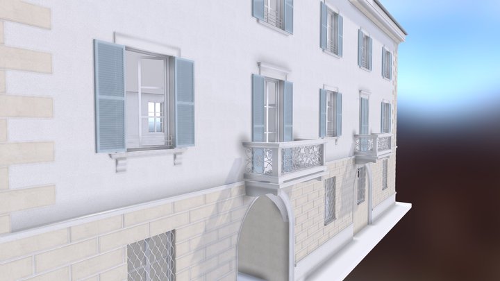 Building - Apartment House 3D Model