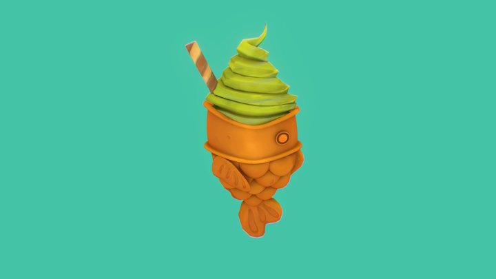 Taiyaki 3D Model