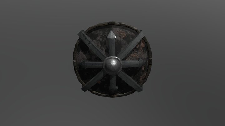 Tribute Room - Stylised Shield 04 3D Model